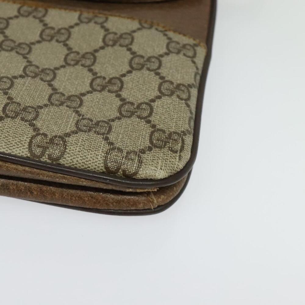 GUCCI GG Supreme Shoulder Bag Pvc Beige Gold - Picture 11 of 16
